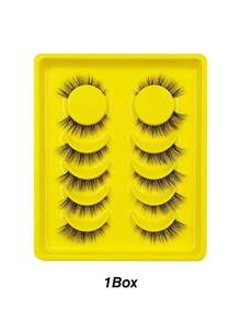 Rikuaild 6/12/18 Pairs Cat Eye Lashes 3D Natural False Lashes Fluffy Soft Cross Wispy Natural Eyelash Extension Makeup For Daily Style Eye Makeup - Natural Lashes - View 8