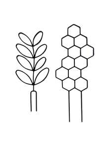 1Pc Plant Climbing Rack, Outdoor Potted Plant Support, Creative Flower Support, Vine Trellis, Plant Flower Holder - Multicolor - View 7
