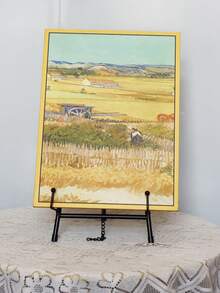 1pc Iron Art Foldable Mini Easel, Desktop Display Stand, Suitable For Frames, Paintings And Plaques, Office Desk Fixed Holder - Multicolor - View 3