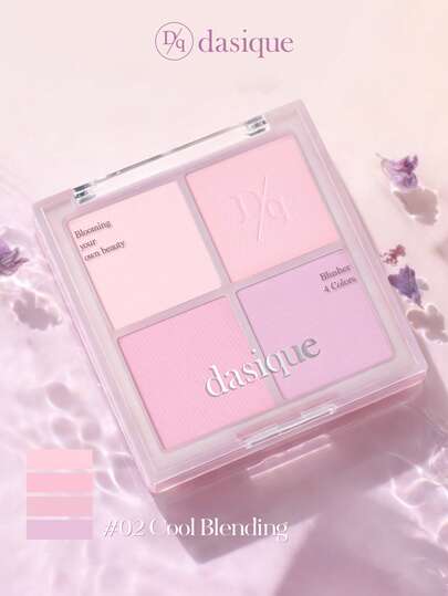  Dasique 4-Color Matte Blush Palette, Highly Pigmented Long-Lasting Luminous Blush Makeup, Fashion Cosmetic Brand For Women, Essential Christmas Gift, Bridal Wedding Makeup, Summer, Valentine's Day, Vacation