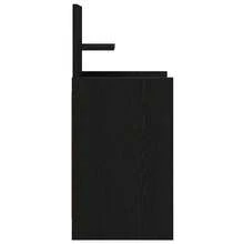 vidaXL Table de chevet avec 2 tiroirs noir 38x34x80 cm - Noir - Voir 8