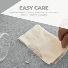 Faux Linen Soft Rectangle Tablecloth For Kitchen Dining Room,Outdoor Coffee Wrinkle-Free Washable Table Cloth Covers For Wedding, Picnics, Party(Oblong, 60 X 84 Inch (6-8 Seats), Cool Grey),CoolGrey84inchx60inchRectangular - Abu-abu Muda 84 inci x 60 inci Persegi Panjang - View 4
