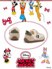 Disney 1 Pair Children's Sports Shoes, Suitable For Daily Wear, Festivals, Sports And Outdoor Activities. Comfortable, Foot-Fitting, Anti-Slip, Durable, Breathable. (Boys' Sports Shoes, Boys' Casual Shoes, Children's Sports Shoes, Girls' Sports Shoes, Girls' Casual Shoes) - Beige - View 3