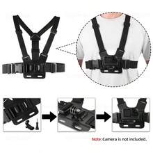 360° Action Camera Chest Strap, Shoulder Mounted Phone/Camera Holder, POV Shooting Accessories. Adjustable Phone Chest Strap, Fits Various Phone Holders. Universal Chest Strap. Backpack Clip-On Shooting Holder. Backpack Strap Clip Holder.
