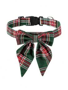 Słodka, trwała, wygodna, urocza, regulowana kokardka na świąteczną obroża dla psa dla małych, średnich i dużych psów, naszyjnik dla dziewczynki lub chłopca, świąteczny - Wielokolorowe - Zobacz 5