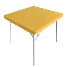 Cocktail Fitted Spandex Stretch Square Table Covers Caps Elastic Square Tablecloth Gold Table Topper 42x42 Inch,42inchx42inch(Square),Gold - Gold - View 3