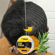 Adglamful迷迭香护发油 - 强效造型护发油，抚平毛躁，高光泽持久，滋润秀发，适合节日发型，男士护发油，打造湿润波浪造型