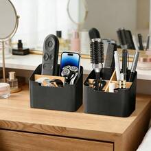 Remote Control Storage Box, TV Remote Control Holder, Multifunctional Desktop Storage Box, Bedroom/Living Room Organization Box - Multicolor - View 1