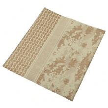 VIVIAN & VINCENT Shemagh Tactical Desert Scarf Keffiyeh Cotton Scarf Wrap For Men And Women - 迷彩淺卡其色 - 查看 5
