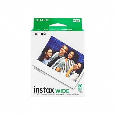 FujiFilm Phim Fuji Instax Wide 400, hoàn hảo cho máy ảnh Instax Wide 200, 210, 300, 400 và Evon, 20 tờ, ghi lại mọi khoảnh khắc đáng nhớ, cấu hình tiêu chuẩn chính thức.