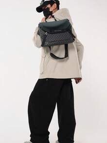 New Men's Durable Versatile Large Capacity Messenger Bag, Suitable For Business Travel