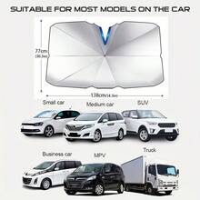 Protect Your Car From The Sun With This Portable, Foldable Car Windshield Sunshade - A - 查看 2