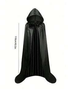 رداء شتوي دافئ، مناسب لكل من الرجال والنساء، رداء مخملي للحفلات والأداء مزود بقبعة، مناسب لمختلف المناسبات والأعياد، أزياء هالوين والأدوار المسرحية، أزياء الشياطين والخفافيش، إكسسوارات العطلات، هدية مثالية لهواة الأدوار المسرحية