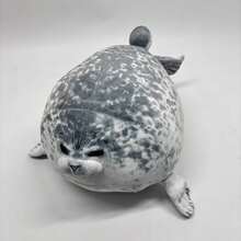 1pc Realistic Plush Seal Stuffed Animal Doll, Soft Cuddly Seal Doll, Decorative Pillow, Sofa Cushion, Children's Doll, Birthday/Christmas Gift - Multicolor - View 13