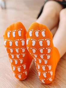 yuluan 1 Pair Anti-Slip Silicone Leg Warmers, Breathable Adult Yoga/Dance/Indoor Leg Warmers, Suitable For Spring, Summer, Autumn, Can Be Used As Gifts - Multicolor - View 4