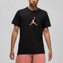 Nike Jordan DNA Sport DNA Retro American Style Solid Color Logo Letter Numeric Crew Neck Short Sleeve T-Shirt, Men, Black - Black - View 6