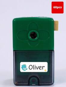 1-240pcs Personalized Name Labels - Transparent Labels, Waterproof & Oilproof Stickers, Custom Text Labels, Cute Pattern Labels, For Back To School, Lunch Boxes, Water Bottles, Backpacks, Gym Bags, School, Kindergarten, Daycare, Camp Essentials