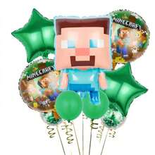 9件套世界主题生日气球套装，适用于家庭、学校、派对装饰，铝箔气球DIY - 彩色 - 查看 2