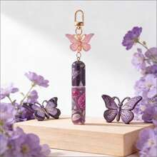 1pc 5ml Portable Mini Refillable Perfume Atomizer Keychain, Travel Size Spray Bottle Accessories For Women Girls, Mom Gifts Vacation Summer Travel Essentials-Purple Butterfly - Bướm Tím - Xem 11