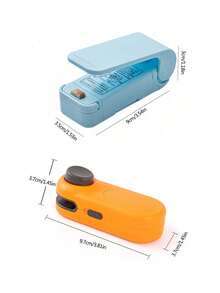 1pc Mini Food Sealer Machine, Portable Household Plastic Bag Sealing Device, Moisture-Proof & Fresh-Keeping - Multicolor - View 4