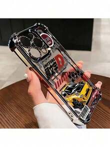 a la UE (DE y ES) Funda trasera suave y transparente para modelos 17 Air 17 Air 16, 15, 14, 13, 12, 11 Pro Max, X, XR, XSMAX, 8 y 7 Plus con características de carreras deportivas, anime y grafiti a prueba de golpes. Funda a prueba de golpes, funda de teléfono de anime, funda de teléfono con estilo, diseño de grafiti, funda de alta calidad, funda ligera, fans de anime, -UserSamsung - Negro - Ver 5