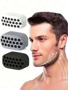 Jawline Exercise Ball Jaw Exerciser Chewing Trainer Facial Fitness Ball - 彩色 - 查看 2