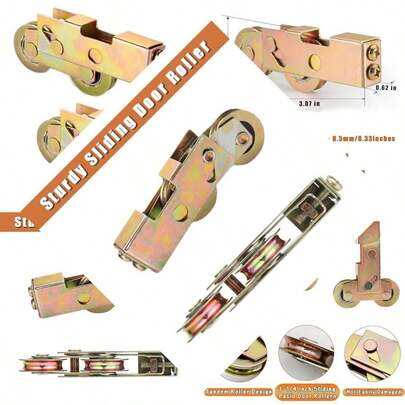 Sliding Patio Door Rollers For Screen Door, Gate, Window - Tandem Roller Assembly, Replacement Hardware With Great Functionality