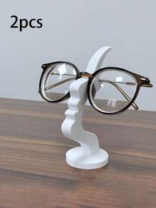 1/2/3pcs Eyeglass Stand Glasses Rack Bar Shape Abstract Human Face Funny Creative Funny 3D Printing Ornaments Suitable For Headphones, Keys, Game Controllers And Other Items Bracket Ornaments - Multicolor - View 17