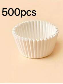 100pcs Ice Cream Paper Trays, Mooncake Trays, Disposable Cake Paper Trays, Small Baking Molds, Muffin Cupcake Liners - Multicolor - View 13