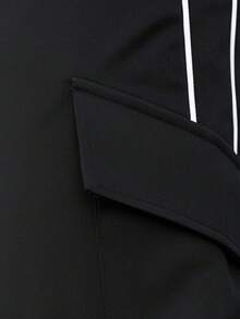 Men's Casual Loose Straight Leg Sweatpants, Fashion Sports Trousers, Spring/Autumn - Black - View 4