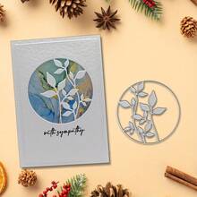 1 pieza Troquelado y troquel de metal con diseño circular de flor - Compatible con máquinas troqueladora, manualidades de scrapbooking, elaboración de tarjetas - Plateado - Ver 9