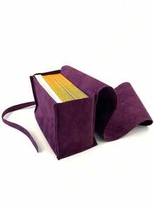 Velvet Tarot Card Storage Bag, Printed With Gold Butterfly And Moon Pattern, Dual Color Blue And Purple, With Drawstring Closure, Soft Fabric Protective Sleeve, Portable Bag, Card Holder, Suitable For Storing Cards And Small Items, Tarot Card Holder, Card And Item Fabric Protector, Christmas, Thanksgiving Gift - Multicolor - View 5