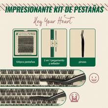 KEYYOU DV02 - Pestañas Postizas de Volumen Natural y Sofisticado - Negro - Ver 3