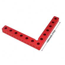 3 件套木工直角夹具，铝合金直角定位尺，直角夹钳组合工具，140mm 90°定位块，高度尺木工工具，精密角度固定工具，用于橱柜制作、家具组装和 DIY 木工项目 - 彩色 - 查看 4