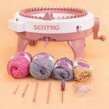 MAZHA Sentro 22/40/48 Needle Hand Knitting Loom Kit, DIY Scarf, Hat, Sweater And Socks For Adults And Kids, With Row Counter
