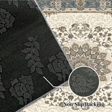 1pc Vintage Style Floral Mandala Pattern Carpet. Velvet Fabric, Approx. 850g, 0.6cm Thick. Wear-Resistant, Anti-Slip, Easy To Clean. Available In Multiple Sizes. Suitable For Kitchen, Living Room, Dining Room, Bedroom, Balcony, Bathroom, Study And Other Scenarios. An Ideal Choice For Home Decor. - Multicolor - View 11