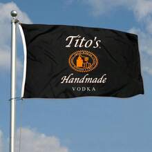 Tito Handmade Vodka Flag Banner 3x5Feet Garden House Flag Banner Decor - như hình ảnh - Xem 5