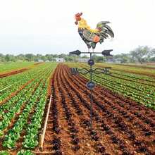NEW IRON ROOSTER COCKEREL WEATHER VANE WEATHERVANE GARDEN OUTDOOR WIND VANE UK - 1 - View 9