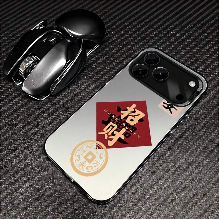 Happy New Year 2026 Phone case suitable for Redmi NOTE 13 14 PRO PLUS,  9 12 13 14 15 ULTRA. A gift for friends, a gift for family, couple's style, unisex, Halloween gift, Easter gift, colored silver phone case. - Estuche plateado, negro y blanco - Negro - ESWSJU Feliz Año Nuevo 2026 - Ver 1