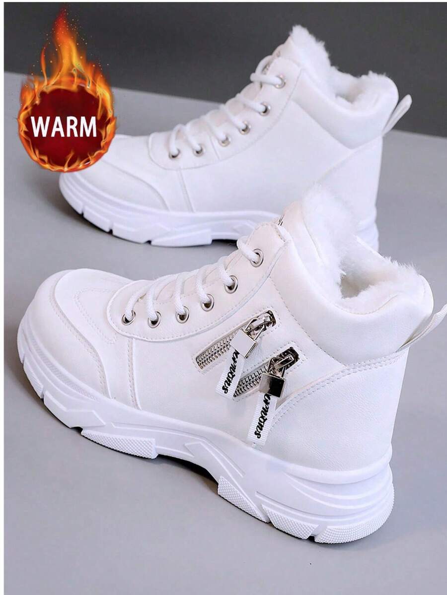 Women's Waterproof Outdoor Sports Shoes #Anti-Slip Mountaineering #Breathable Hiking Shoes #Shock-Absorbing Off-Road #Wear-Resistant #Lightweight Travel Shoes. The First Choice For Outdoor Use. They Are Beautiful When Matched With Anything. - 白色 - 查看 1