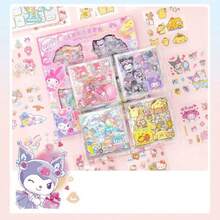 100张可爱卡通贴纸套装，文具贴纸，创意DIY剪贴簿用品，学生适用 - 彩色 - 查看 2