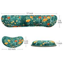 Enlarge Keyboard Wrist Rest Pad, Memory Foam Set Wrist Cushion Support For Easy Typing & Pain Relief,  Wrist Pad, Anti-Slip Wrist Support For Gaming, Computer, Office, Forest Flowers - GentleForestFlowers - View 7