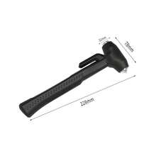 1pc Multi-Function Car Safety Hammer, Tungsten Steel Head, High Hardness, Can Easily Break Glass. Used To Break Car Window Glass And Cut Seat Belts. Hidden Cutter Can Quickly Cut Seat Belts. A Powerful Window Breaking Tool.