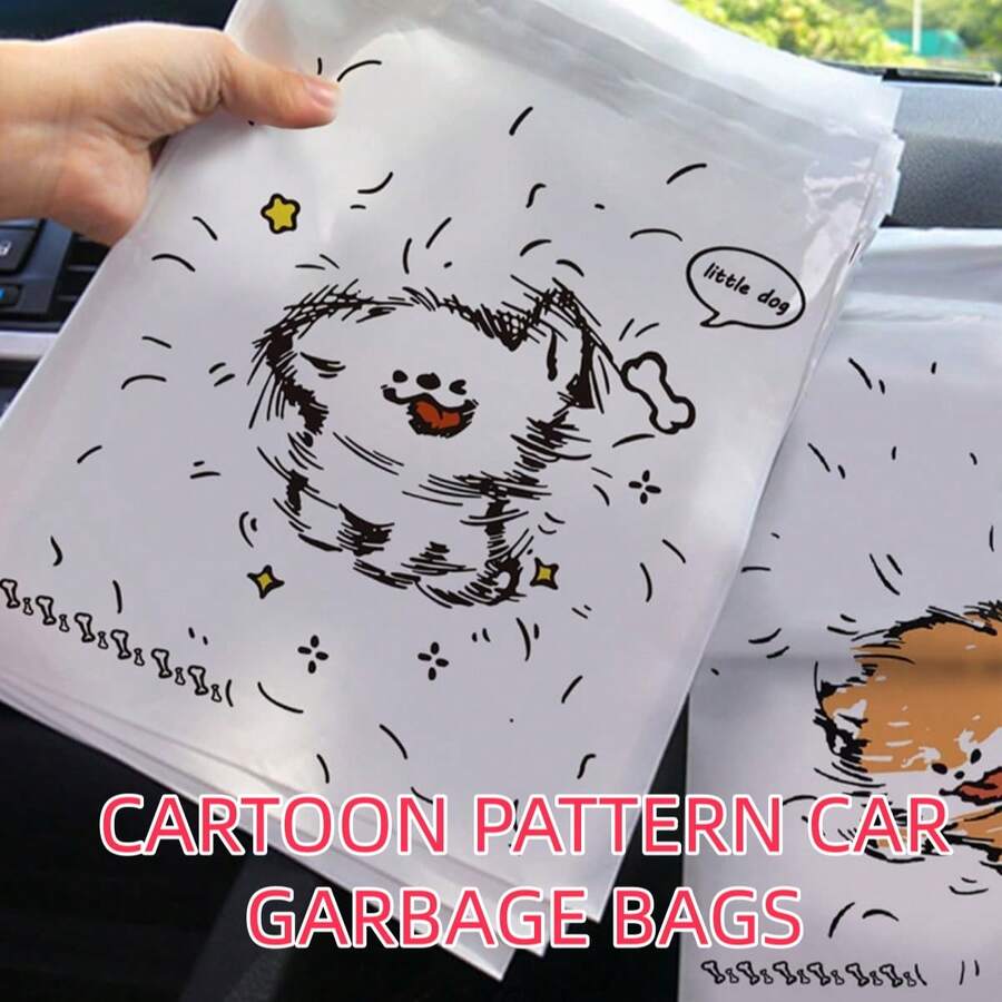 Self-Adhesive Mini Trash Bags, Disposable Stick-On Garbage Bags Suitable For Car, Home, Travel, Office Desk - A - View 1
