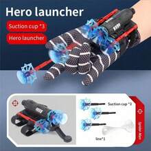 1 Set Spider Themed Suction Cup Launcher Gloves, Catapult Design, Interactive Toy - Wearable Suction Cup Launcher Gloves, Spider Shaped, Creative Fun Prop - Suction Cup Launcher, Fun Accessory - Holiday Gift - Birthday Gift - Perfect Gift - Multicolor - View 10