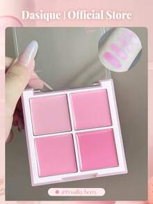 Dasique 四色腮红盘，显色度高，持久不脱妆，自然光泽，轻盈妆感，纯素配方，时尚彩妆品牌，圣诞礼物，节日必备 (8克) - #19 Milky Berry - 查看 13