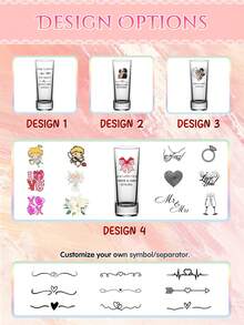 1pc/12pcs Personalized Wedding Shot Glass, 2oz Glass Material, Customizable With Photo And Name | Suitable As Bridesmaid Gift, Valentine's Day Gift, Wedding Decor, Birthday Party Gift, 18th Birthday Gift, Unique Birthday Gift, Photo Souvenir, Fun Birthday Gift, Men's Gift, Shot Glass With Face Pattern, Shot Glass With Photo, Customized Birthday Shot Glass, Personalized Gift And Groomsman Gift ,Forever Love, Wedding Favors - Cốc cao - Xem 4