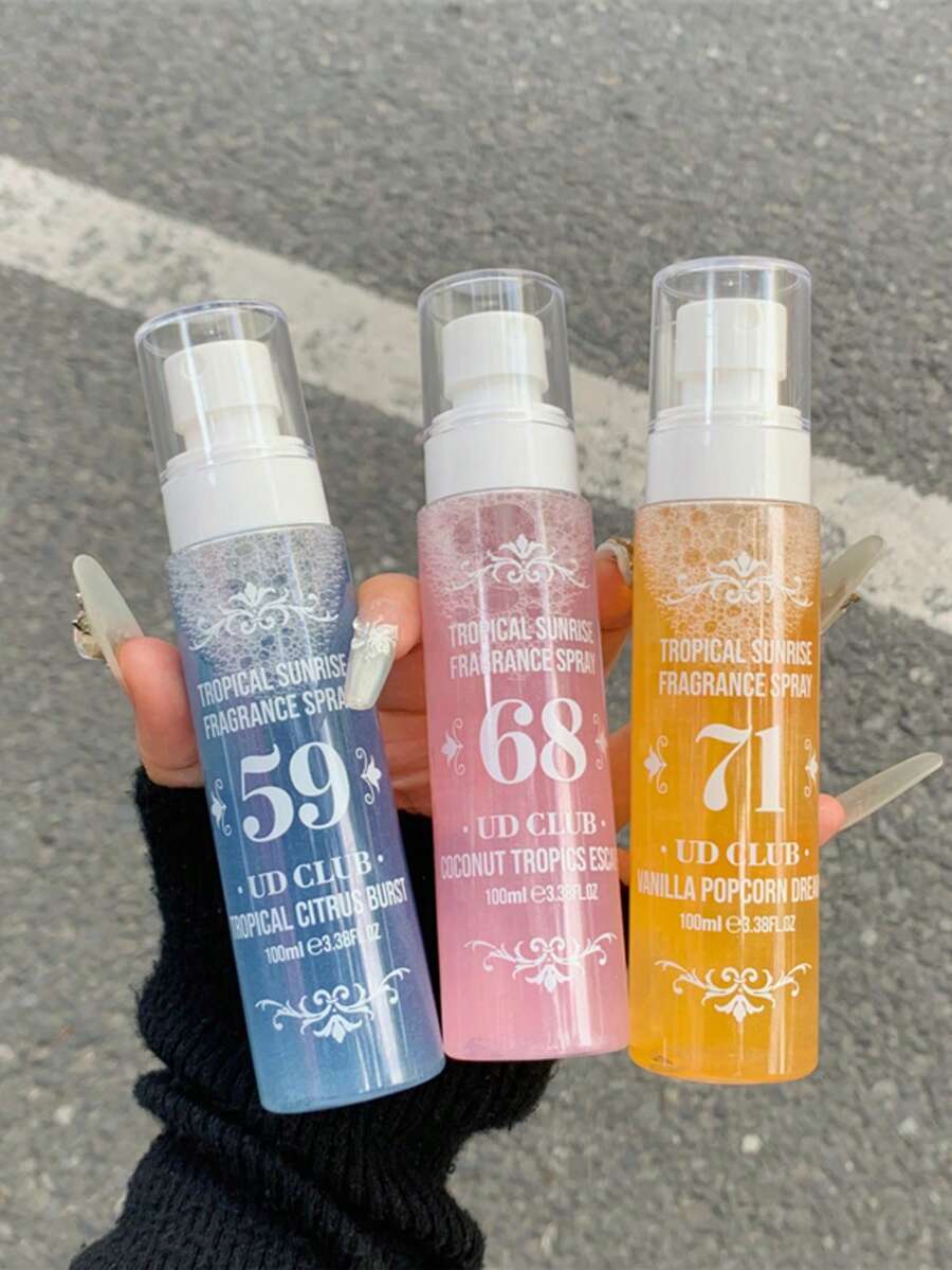 1/5 Bottle X 100ml Brazilian Fragrance Spray, 5 Combination Options Available, Indoor & Outdoor Air Freshener, Multi-Layer Scent, Long-Lasting Aroma, Brings Delightful Experience. Elegant Blend Of Vanilla, Coconut, Floral Fruity, Citrus, Woody And Marine Notes, Suitable For Dates, Parties, Gatherings, Holidays, Home, Hotel, Office And More, An Ideal Gift For Friends And Family. - Various Fragrances - View 1