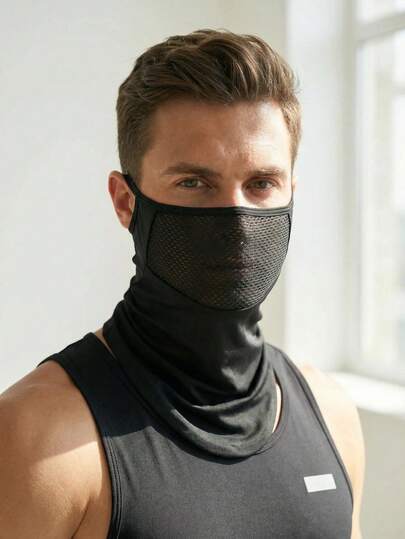 Braga de cuello unisex transpirable, que absorbe la humedad, suave y elástica con lazos para las orejas, máscara de secado rápido, adecuada para ciclismo, pesca, senderismo y trabajo al aire libre