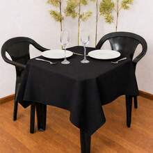 10 Tablecloths For Parties 1.50 X 1.00 M Overlock Finish Oxford Fabric - màu đen - Xem 4